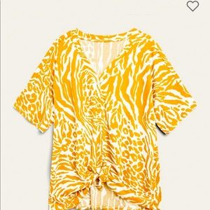 Molly and Isadora Baby waffle button up shirt